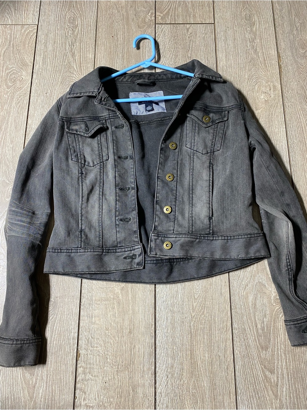 Tommy Hilfiger women’s Grey jean jacket size Medium